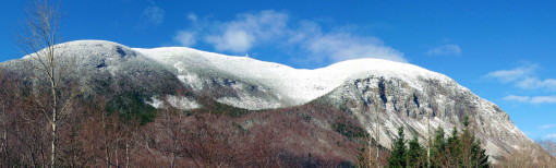 A view of Cannon Cliff in early November, 2012.