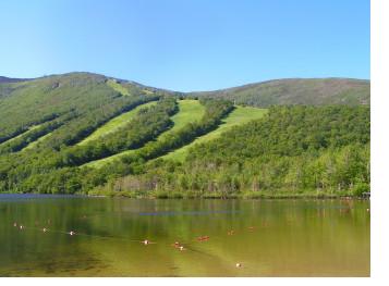 The view from Echo Lake, looking east southeast.