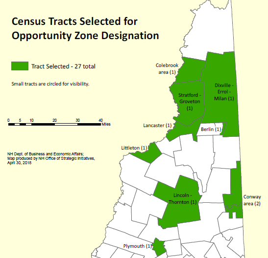 NH Govenor announces opportunity zones.